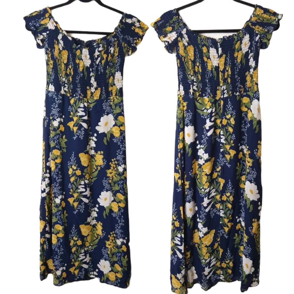 Reformation Murphy Dress in Floral Graciella. FLAW